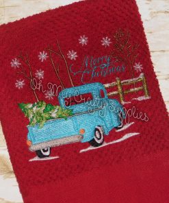 Snowy Truck Embroidery Design