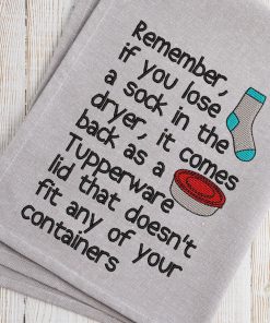 Sock and Tupperware Embroidery Design