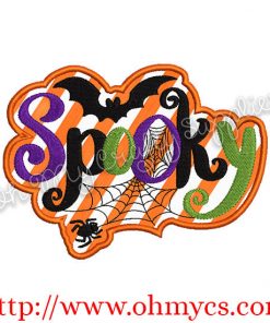 Spooky Spider Applique Design