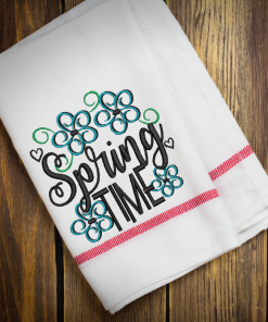 Floral Spring Time Embroidery Design