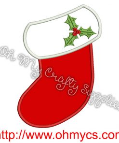 Christmas Stocking Applique Design