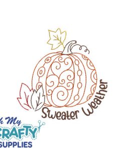 Sweater Weather 721 Embroidery Design