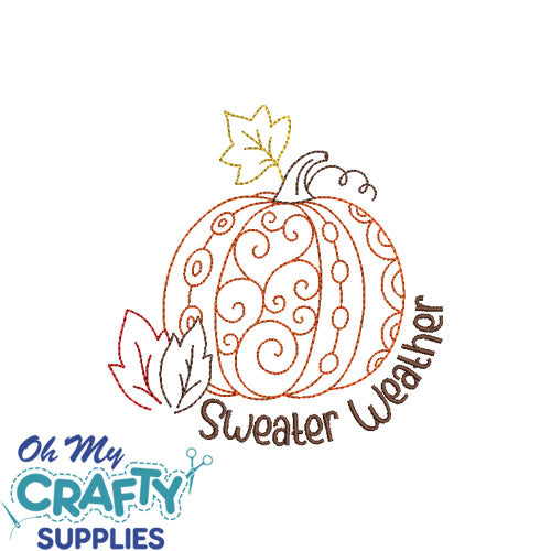 Sweater Weather 721 Embroidery Design