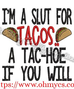 Tac-Hoe Embroidery Design