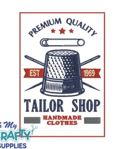 Tailor Shop Embroidery Design