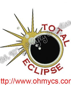 Solar Eclipse Applique Design