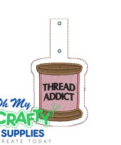 Thread Addict Key Fob Embroidery Design (KFC)