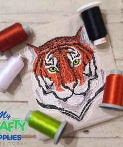 Satin Tiger Embroidery Design