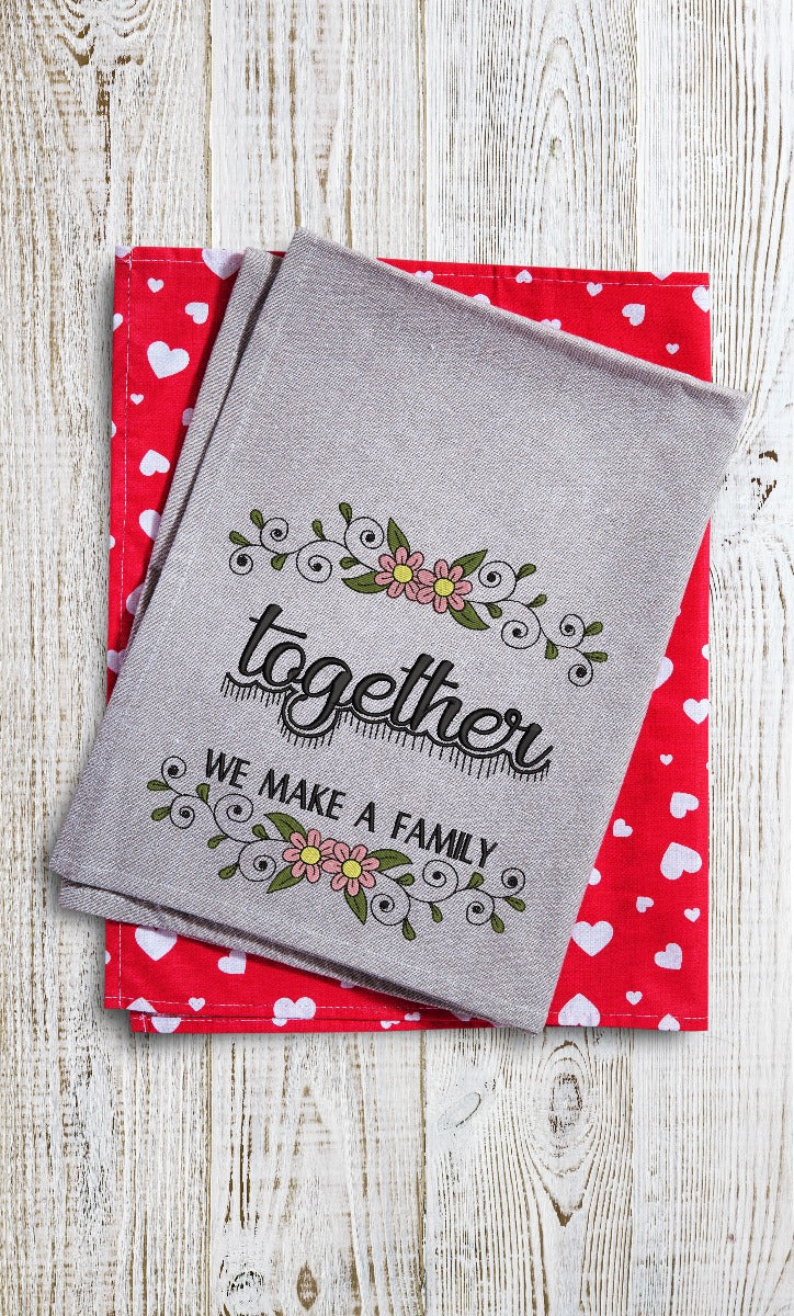 Together we make a Embroidery Design
