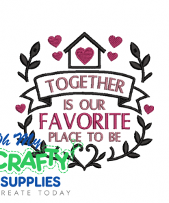 Together 613 Embroidery Design