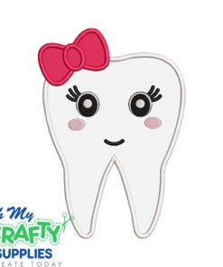 Girl Tooth Applique Design