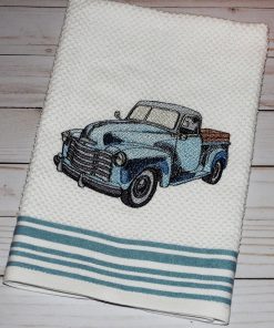 Another Vintage Solid Stitch Truck Embroidery Design