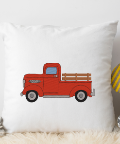 Old Farm Truck Embroidery Design