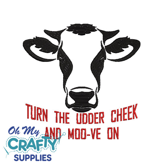 Udder Cheek Embroidery Design