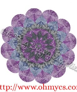 Blended Pattern Embroidery Design