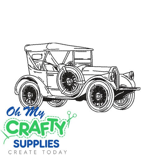 Vintage Car 12822 Embroidery Design