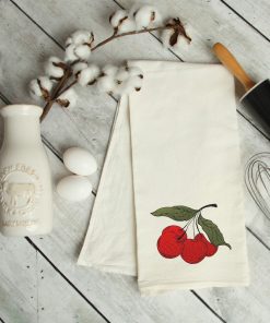 Watercolor Cherries Embroidery Design