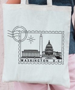 Washington DC Stamp Embroidery Design