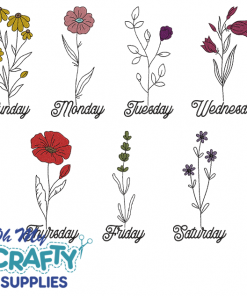 Week Floral Set 3222 Embroidery Designs