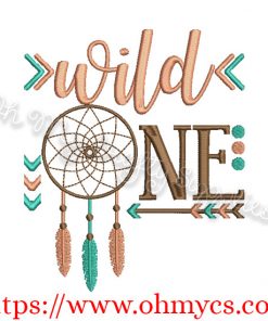 Wild ONE Embroidery Design