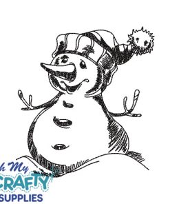 Sketch Snowman 92321 Embroidery Design