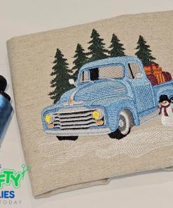 Winter Truck 112123 Embroidery Design