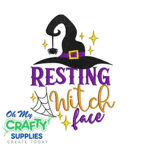Witch Face 92923 Embroidery Design