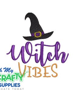 Witch Vibes Embroidery Design