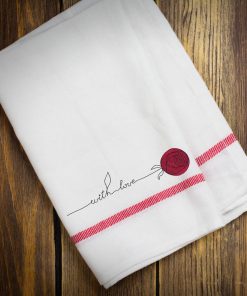 Watercolor with love flower embroidery design