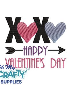 XOXO Valentine's 1422 Embroidery Design