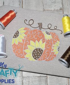 Sunflower Pumpkin 2021 Embroidery Design