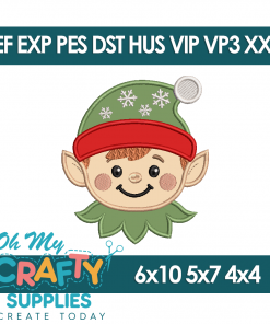 Elf 2025 Embroidery Design