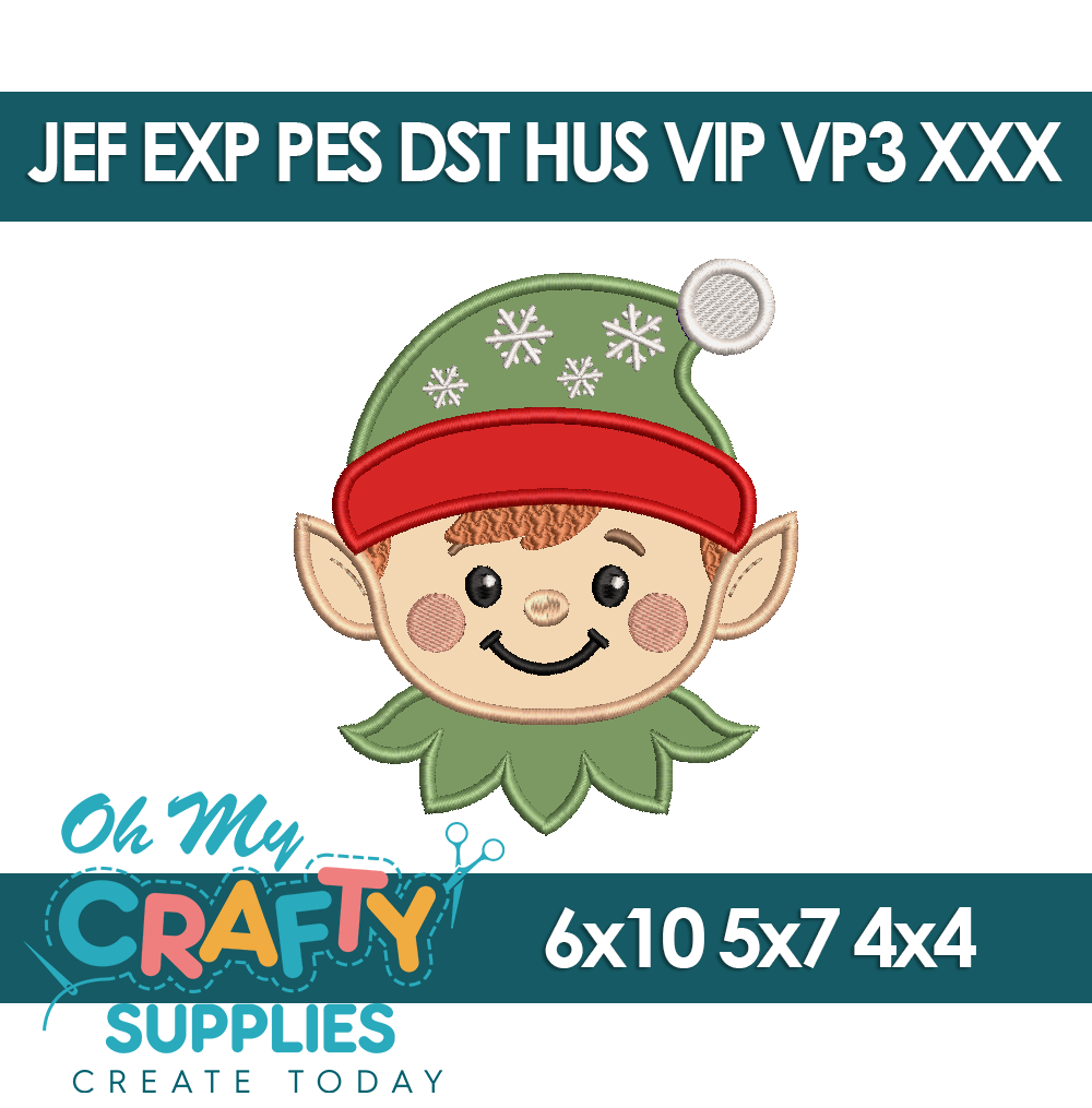 Elf 2025 Embroidery Design