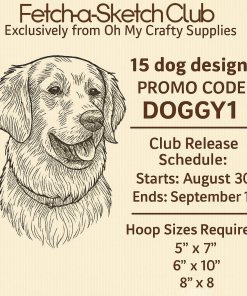Fetch-a-Sketch Design Club (15 Designs) Start Date 8/30-End Date 9/15