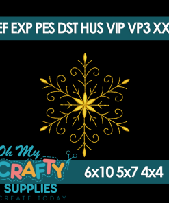 Elegant Snowflake 1029 Embroidery Design