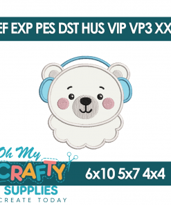 Polar Bear 2025 Embroidery Design