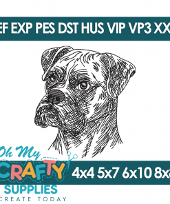Sketch Boxer 9425 Embroidery Design (Fetch)