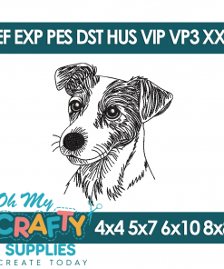 Sketch Jack Russell 910 Embroidery Design (Fetch)