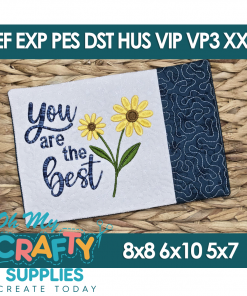 ITH Are the Best Mug Rug Embroidery Design