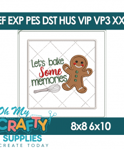 ITH Baked Memories Christmas Potholder Embroidery Design