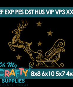 Dashing Through the Stars Embroidery Design