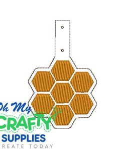 Honeycomb Key Fob Embroidery Design (KFC)
