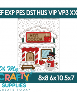 Santa's Village Hot Cocoa Shop Hanger Block