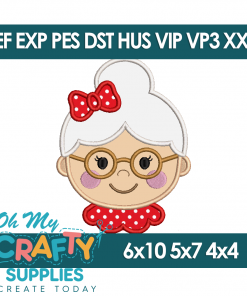 Mrs. Claus 2025 Embroidery Design