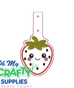 Strawberry Key Fob Embroidery Design (KFC)
