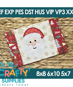 ITH Santa Mug Rug 2025 Embroidery Design