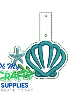 Shell Key Fob Embroidery Design (KFC)