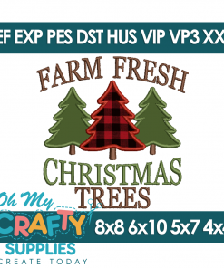 Farm Fresh Trees 2025 Embroidery Design