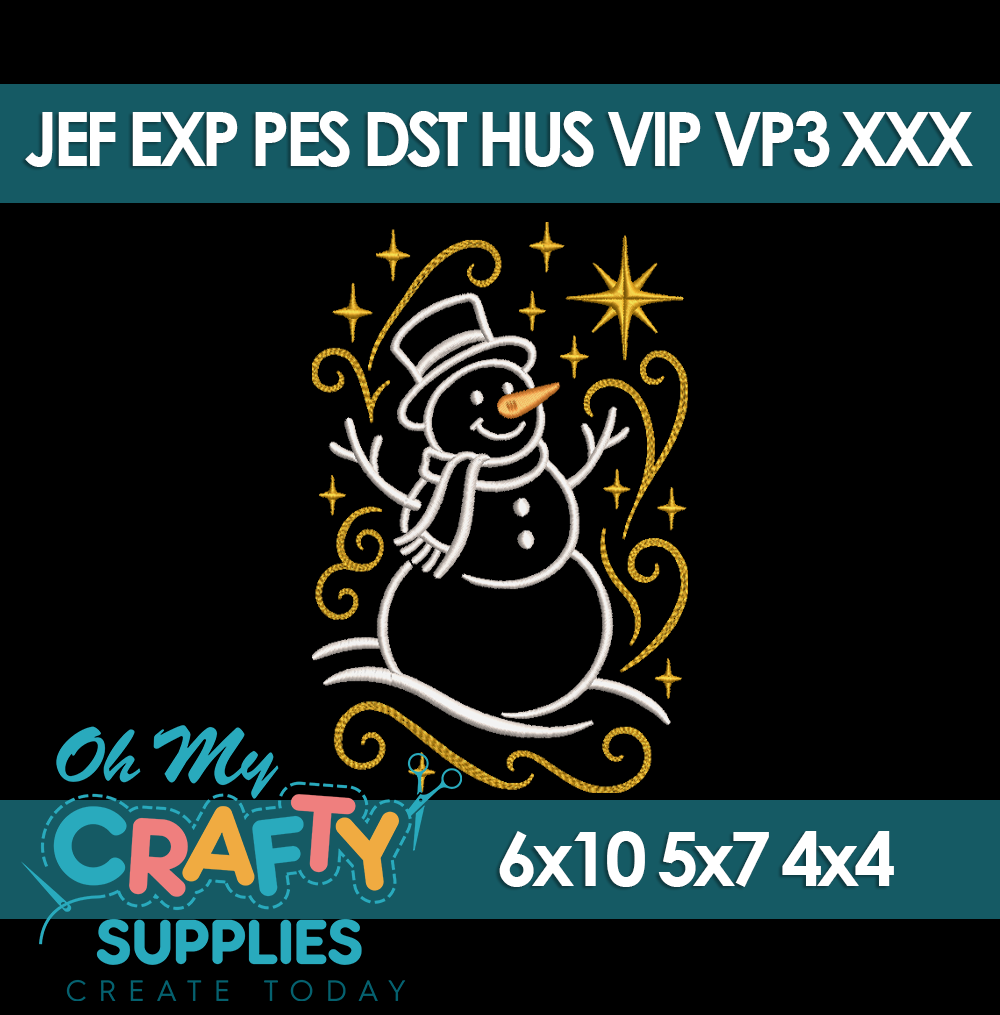 Golden Flurry Embroidery Design