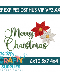 Merry Christmas 11225 Embroidery Design
